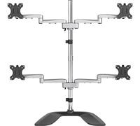 StarTech.com Soporte de Escritorio para 4 Monitores de hasta 32" VESA - Articulado - Acero y Aluminio - Base Multipantalla - (ARMQUADSS)