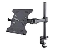 StarTech.com Soporte de Montaje para Portátil - Soporte VESA de Monitor de 34 Pulgadas (8kg) o Bandeja VESA Articulada para Portátil (4,5kg) - Montaje en Grommet/Mordaza (A-Laptop-Desk-Mount)