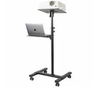 StarTech.com - Soporte Móvil para Proyector y Ordenador Portátil - Carrito de Servicio Pesado para Proyector (2 Estantes) - de A