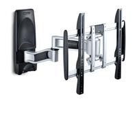 StarTech.com Soporte VESA de Pared Articulado y Retráctil para TV Plano/Curvo de hasta 65 Pulgadas y 45 kg, 400x400 mm, Negro/Plata