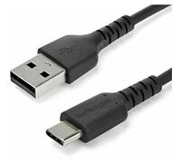 StarTech.com (STAV1) Cable de 1m USB 2.0 a USB-C - Cable USB 2.0 de Carga y Transferencia de Datos - con Fibra de Aramida - Negro (RUSB2AC1MB)