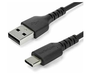 StarTech.com (STAV1) Cable de 1m USB 2.0 a USB-C - Cable USB 2.0 de Carga y Transferencia de Datos - con Fibra de Aramida - Negro (RUSB2AC1MB)