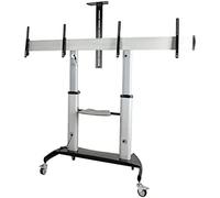 Startech.com stndmtvduo soporte para tv 152,4 cm (60') negro, plata