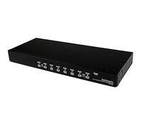 StarTech.com SV831DUSBGB - Conmutador Switch KVM (8 Puertos de vídeo VGA/HD15/USB) Color Negro