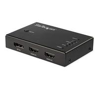 StarTech Switch Conmutador de vídeo HDMI VS421HDDP – 3x HDMI, 1x DisplayPort, 4 puertos, 4K 60Hz
