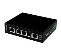 StarTech.com Switch Conmutador Industrial Ethernet Gigabit No Gestionado de 5 Puertos RJ45 de Montaje en Pared o Carril DIN