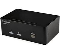 Startech.com switch conmutador kvm de 2 puertos displayport - 4k 60hz