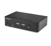 StarTech Switch Conmutador KVM DisplayPort SV231DPU34K 2 puertos 4K 60Hz USB 3.0 Audio TAA