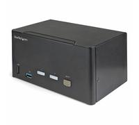 StarTech.com Switch Conmutador KVM de 2 Puertos DisplayPort 4K para 3 Monitores