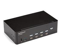 StarTech.com - Switch Conmutador KVM de 4 Puertos HDMI - 4K de 30Hz - de Pantalla Doble