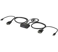 Startech.com switch conmutador kvm de cable con 2 puertos vga usb alim
