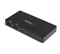 StarTech.com Switch Conmutador KVM USB Tipo C de 2 Puertos KVM USB C a HDMI de 4
