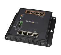 StarTech.com Switch de Red Gestionado Industrial 8 Puertos Gigabit PoE+ - 4 Puertos PoE+ de 30W - Conmutador Resistente L2 IP30 para Montaje en Pared de -40C a +75C