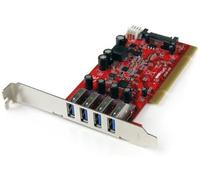 Tarjeta USB - StarTech.com PCIUSB3S4 Tarjeta PCI SuperSpeed USB 3.0 de 4 Puertos