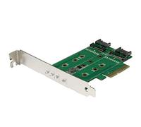 StarTech Tarjeta M.2 PCIe PEXM2SAT32N1 3 puertos (1 NVMe, 2 SATA III) PCIe 3.0 Talla única Verde