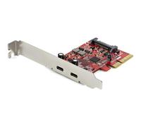 StarTech.com - Tarjeta Adaptadora PCI Express de 2 Puertos USB-C 3.1 Gen 2 10Gbps