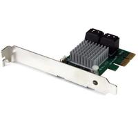 Tarjeta SATA - StarTech.com PEXSAT34RH Tarjeta PCIe SATA III RAID de 4 puertos con HyperDuo