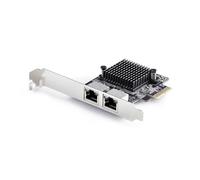 StarTech.com Tarjeta de Red Ethernet PCI Express 2 Puertos 5G - Tarjeta Adaptador Ethernet PCI-E RTL8126 - Win/Linux - TAA