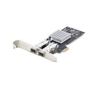 StarTech.com Tarjeta de Red GbE SFP de 2 Puertos, PCIe 2.0 x1, Intel I350-AM2, Tarjeta Controladora 2X 1GbE, 1000BASE Cobre/Fibra Óptica,
