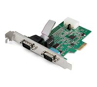 StarTech.com - Tarjeta PCI Express Serie de 2 Puertos RS232 UART 16950 - con Caché FIFO de 256 bytes - Chipset ASX99100 - con Br