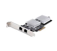 StarTech.com Tarjeta PCI Express Adaptadora de Red Ethernet de 2 Puertos RJ45 - Tarjeta de Red para Servidores o PCs - con Soporte para Tramas Jumbo - Tarjeta LAN - 10GBASE-T - NBASE-T (ST10GSPEXNDP2)