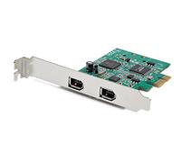 StarTech.com - Tarjeta PCI Express FireWire de 2 Puertos - Adaptador PCIe FireWire 1394a