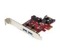 StarTech.com Tarjeta PCI Express de 4 Puertos USB 3.0 (5Gbps) - 2 Externos y 2 I