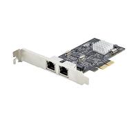 StarTech.com Tarjeta PCI Express de Red Ethernet 2 Puertos NBASE-T 2,5G - Nic I225-V - Tarjeta de Red de 2 Puertos para Ordenador de Sobremesa - Tarjeta PCIe de Red LAN (PR22GI-NETWORK-CARD)