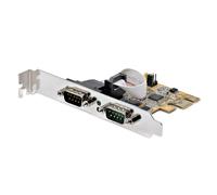 StarTech.com Tarjeta PCI Express Serie de 2 Puertos, Tarjeta de Interfaz PCIe a