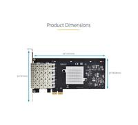 Tarjeta de red startech p041gi - network - card 4x sfp