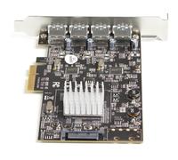 StarTech.com - Tarjeta PCIe de 4 Puertos USB-A - Tarjeta PCI Express de Expansión USB Tipo A 3.2 Gen 2 de 10Gb con 2 Controlador