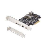 StarTech.com Tarjeta PCIe de 5 Puertos USB de 10Gbps 4x USB-C / 1x USB-A - Hub Concentrador Interno USB 3.2 de 10Gbps - Tarjeta PCI Express 4 Puertos USB Tipo C 1 Puerto USB-A - Windows/Mac/Linux