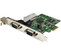 StarTech Tarjeta serie PCI Express 2 puertos DB9 RS232 UART 16C1050 adaptador interno