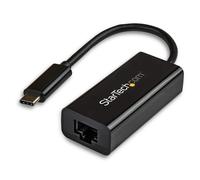 StarTech.com USB-C to Gigabit Ethernet Adapter - Black - Thunderbolt 3 Compatibl