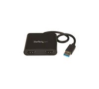 StarTech.com USB to Dual HDMI - 4K - Adaptador USB a HDMI - Tarjeta gráfica externa - USB 3.0 a HDMI (USB32HD2)