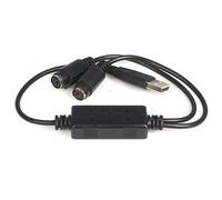 StarTech.com Cable Adaptador Conversor Teclado Ratón Mouse PS/2 a USB - 2x PS/2 Hembra - 1x USB A Macho