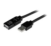 StarTech.com USB2AAEXT15M - Cable alargador USB 2.0 Hi Speed Activo Amplificado,