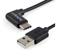 StarTech.com USB2AC1MR - Cable USB-A a USB-C (1 m, acodado a la Derecha) Color Negro