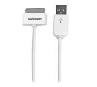 StarTech.com USB2ADC1M - Cable Cargador (1 m, 30 Pines de Apple a USB 2.0) Blanc
