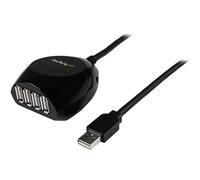 StarTech.com Cable Extensor Activo USB 2.0 de 15m con Hub de 4 Puertos - Alargador USB con Concentrador de 4 Puertos - Nuevo