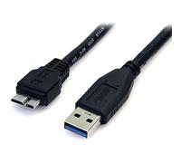 StarTech.com Cable 50cm USB 3.0 Super Speed SS Micro USB B Macho a USB A Macho Adaptador - Negro