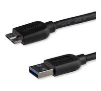 StarTech.com USB3AUB50CMS - Cable USB 3.0 Delgado, A Macho a Micro B Macho, 0.5