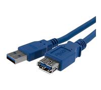 StarTech.com Cable 1m Extensión Alargador USB 3.0 SuperSpeed - Macho a Hembra USB A - Extensor - Azul