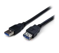 StarTech.com USB3SEXT6BK - Cable alargador pasivo USB 3.0 Super Speed, Macho a Hembra USB A, 1.8 m, Negro