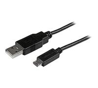 StarTech Cable Delgado USB 2.0 15cm, USB-A a Micro-B - Negro (USBAUB15CMBK)