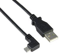 StarTech.com - Cable de 0,5m Micro USB Acodado a la Izquierda para Carga y Sincronización de Smartphones o Tablets