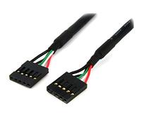 StarTech.com USBINT5PIN - Cable Interno de 18" (USB IDC de 5 Pines del Cabezal de la Placa Base), Negro