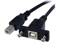 StarTech.com USBPNLBFBM3, Cable de 1m USB 2.0 Alta Velocidad para Montaje en Pan