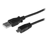 StarTech.com Cable Adaptador 2m USB A Macho a Micro USB B Macho Acodado en Ángulo hacia Abajo para Teléfono Móvil