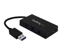 StarTech Concentrador 4x Puertos USB 3.0 Negro